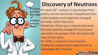 Discovery of neutrons Chadwick bombardment of beryllium with alpha particles chemistry CBSE  ICSE [upl. by Pampuch]