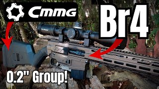 CMMG Br4  First Shots and Sighting In 6MM ARC [upl. by Ahtinak]