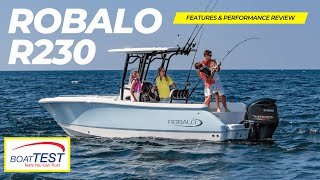 The Robalo R230  Features amp Performance TEST 2024  BoatTEST [upl. by Aihselef]