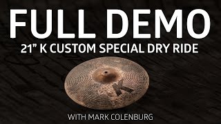 Zildjian Demos  21quot K Custom Special Dry Ride [upl. by Painter]