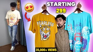 AWESOME COLLECTION😍  Budget Oversized TShirts under ₹500  Amazon Haul 2024 [upl. by Oeniri]