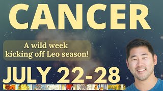 Cancer  RARE SPREAD I DID NOT SEE COMING🎺 🌠July 2228 Tarot Horoscope ♋️ [upl. by Veradis123]