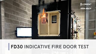 Lorient FD30 Fire Door Test  The highlights [upl. by Mona843]