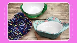 How to Sew a Bowl Cozy with Crafty Gemini [upl. by Whelan]