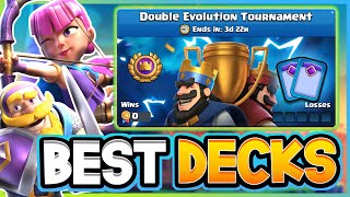 Top 5 BEST DECKS for the Double Evolution Tournament [upl. by Lovich]