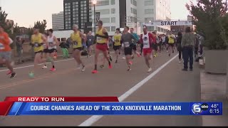 Course Changes Ahead of the 2024 Knoxville Marathon [upl. by Elauqsap300]