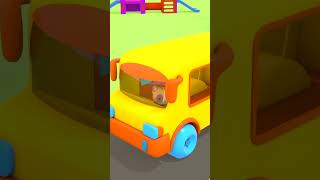 Sing with Leo The Wheels On The Bus Go Round And Round song for kids amp Nursery rhymes shorts [upl. by Antonetta882]