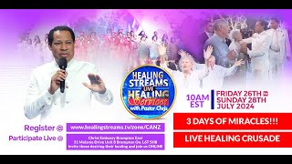 HEALING STREAMS LIVE HEALING SERVICE WITH PASTOR CHRIS  JULY 26TH TH 2024 DAY 1 OF 3 [upl. by Yunfei358]