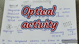 optical activity stereochemistry  MSc sem1 organic chemistry notes  complete notes [upl. by Emmanuel688]