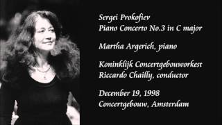 Prokofiev Piano Concerto No3 in C major  Argerich  Chailly  Royal Concertgebouw Orchestra [upl. by Inoliel881]