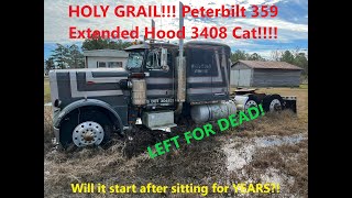 WILL IT START ULTRA RARE 1980 PETERBILT 359 EXHD 3408 CAT [upl. by Lathan]