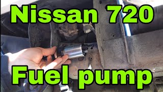 How to replace Nissan 720 fuel pump [upl. by Mcdade949]