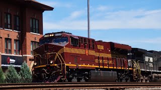 NS 8102 Pennsylvania Railroad heritage unit leads 63V through Wilmerding PA [upl. by Mcintyre]