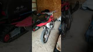 2004 Honda CRF150F with uncorked exhaust [upl. by Yslehc]