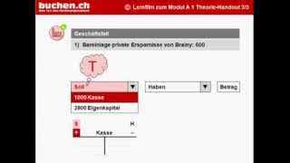 Modul A1  3 » Buchung Journal Hauptbuch [upl. by Annaerdna]