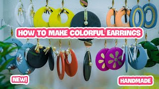 How To Make Colorful Earrings  DCHIAKI [upl. by Brook]