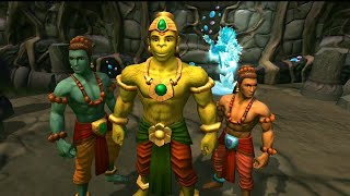 Hanuman vs Mahiravana offline Gameplay  Gamaya gameplay series games ram hanuman gameplay [upl. by Kcirb887]