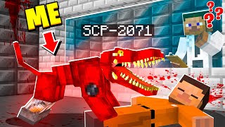 I Became SCP2071 quotThe Lizardquot in MINECRAFT  Minecraft Trolling Video [upl. by Beshore]