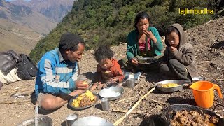 organic food cooking in countryside  Nepal🇳🇵 lajimbudha [upl. by Vannie]