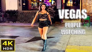 Las Vegas Nightlife  Fremont Street People Watching  August 2024 [upl. by Ghassan]