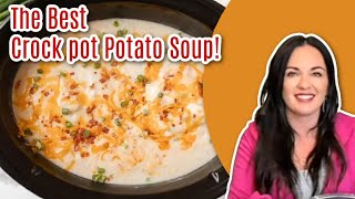 This Crockpot Potato Soup is the BEST [upl. by Ram993]