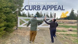 CURB APPEAL FRONT ENTRY MAKEOVER on a budget [upl. by Secrest]