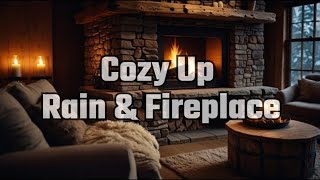 LIVE  Cozy Up With 24 Hours of Rain amp Fireplace Sounds [upl. by Aicena536]