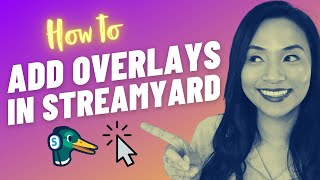 How to use Streamyard  Add overlays in Streamyard tutorial Overlay and background in Streamyard [upl. by Ailelc]