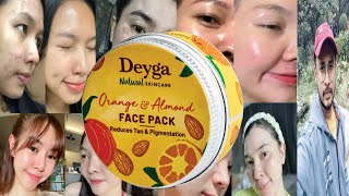 Deyga Orange Almond Face Pack  Honest Review [upl. by Akitahs]