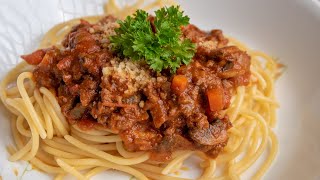 Cara yang Mudah Nak Sediakan Spaghetti Bolognese Sedap [upl. by Suedama]