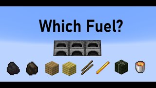 What is the best fuel for a furnace array in Minecraft 121 [upl. by Jackelyn344]