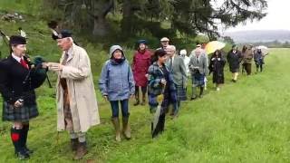 2016 Farquharson Cairn of Remembrance visit and ceremony during the August Gathering [upl. by Ginger]