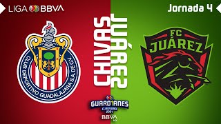 Resumen y Goles  Chivas vs Juárez  Liga BBVA MX  Guard1anes 2021  Jornada 4 [upl. by Bassett]