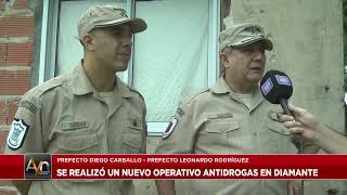 Prefectura Naval Argentina realizó un nuevo operativo antidrogas en Diamante [upl. by Nacul]