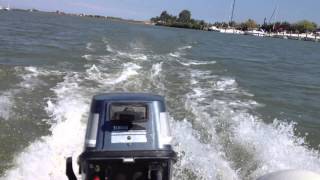 Yamaha 330S Schlauchboot mit offenen 5 PS Aussenborder 8PS an der Welle [upl. by Anneiv]