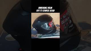 Unboxing Helm KYT TT COURSE Solid helmet kyt kytttcourse helmets ttcourse [upl. by Aikin111]