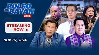 LIVE  Pulso ng Bayan with Admar Vilando at Jade Calabroso  Nov 7 2024 [upl. by Nosniv]