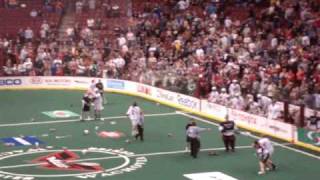 Boston Blazers and Philadelphia Wings team brawl from 32710 game [upl. by Akered]