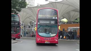 Wright Gemini 2 Volvo B9TL Go Ahead London WVL294 LX59CZM Route 262 Leaving at Stratford Bus Station [upl. by Archer976]