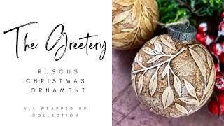 Handmade Christmas Ornaments Featuring The Greetery Big Branches Ruscus Die [upl. by Yesnil]