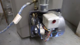 WEIL MCLAIN ULTRA BOILER WITH RIELLO BURNER WITH RUNNING ISSUES SERVICED [upl. by Brasca608]