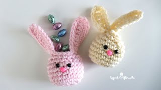 Mini Crochet Bunny Baskets [upl. by Aliban49]