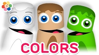 Color Collection 12  Color for Children to Learn  Brown Green and White  Color Crew  BabyFirst [upl. by Atima]