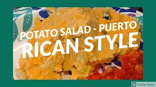 Potato Salad  Puerto Rican Style  In The Kitchen Monday  Allis Pantry amp Crafts [upl. by Priscilla911]