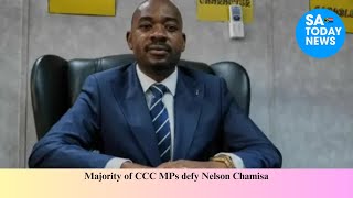 Majority of CCC MPs defy Nelson Chamisa [upl. by Ashjian]