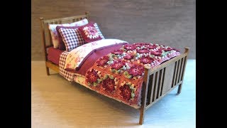 112th Scale Single Bed Tutorial  Part One  Making The Bed [upl. by Leggat]