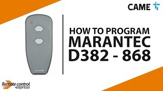 How to program the MARANTEC D382868 gate remote control [upl. by Teryn738]