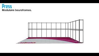 Modulaire beursstand voor  Nobralux  ABC Display [upl. by Gav]