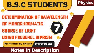 Determination Of Wavelength Of Monochromatic Source Of Light Using Fresenel Biprism [upl. by Corotto524]