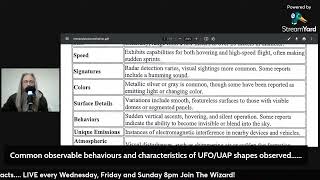 Six UFOUAP Types amp Observables  UFO US Congress  Immaculate Constellation [upl. by Graeme255]